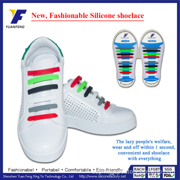 High Quality No Tie Shoe Laces Silicone Lazy Shoe Laces for Christmas Gift